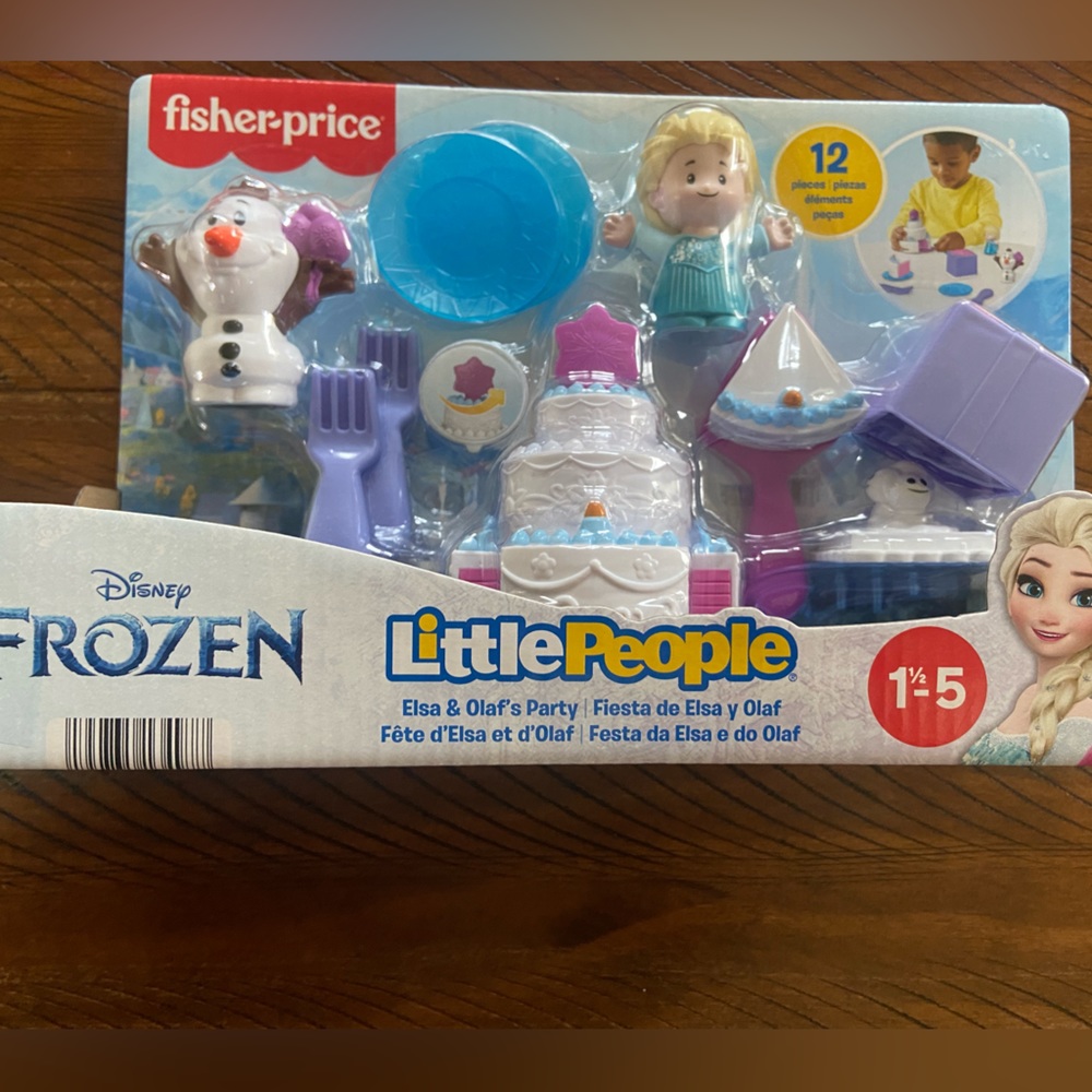 Fisher-Price Little People Disney Frozen Elsa & Olaf's Party Playset (NEW)